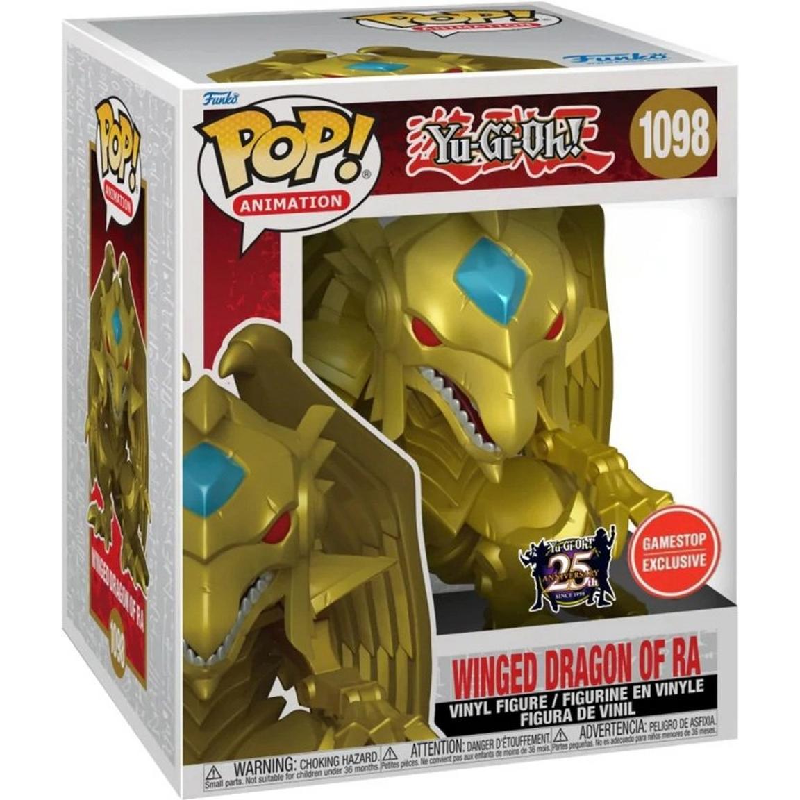 Funko POP! Animation #1098 Yu-Gi-Oh! Winged Dragon of Ra Metallic 6-In Vinyl Figure GameStop Exclusive
