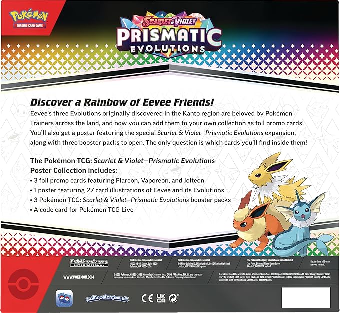 Pokémon TCG: Scarlet & Violet—Prismatic Evolutions Poster Collection