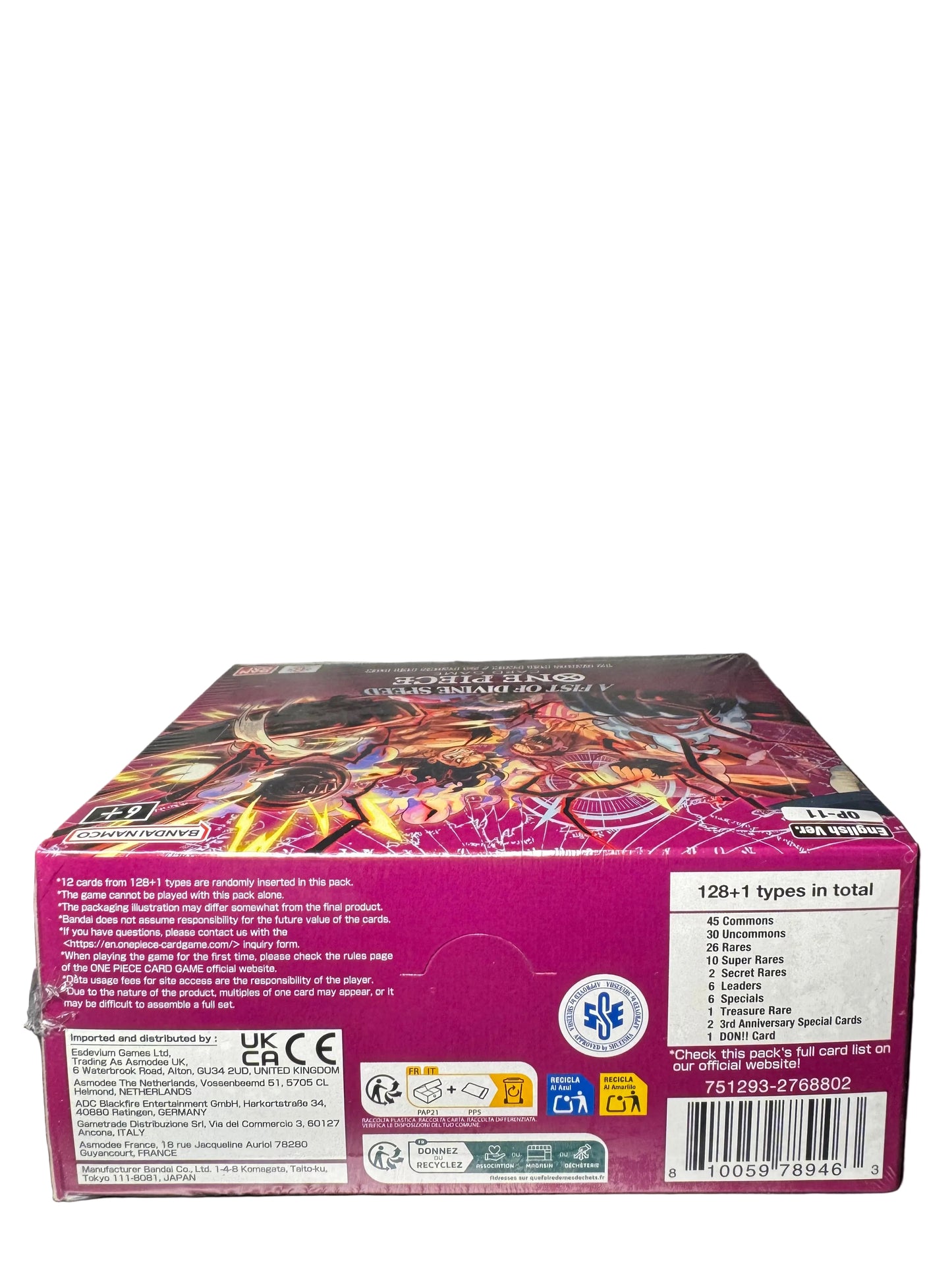 One Piece Card Game OP-11 – A Fist of Divine Speed Booster Box
