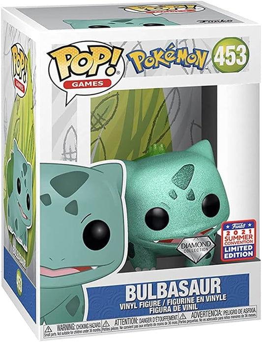 Funko Pop! Games #453 Pokémon Bulbasaur Diamond 2021 SDCC