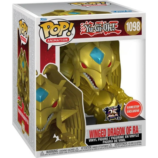 Funko POP! Animation #1098 Yu-Gi-Oh! Winged Dragon of Ra Metallic 6-In Vinyl Figure GameStop Exclusive