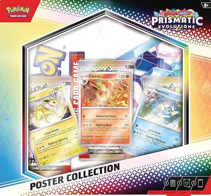 Pokémon TCG: Scarlet & Violet—Prismatic Evolutions Poster Collection